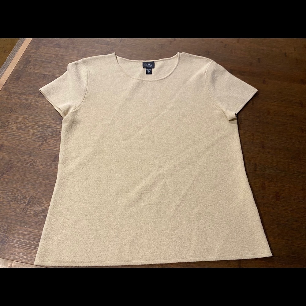 Eileen Fisher Short Sleeve Italian Yarn